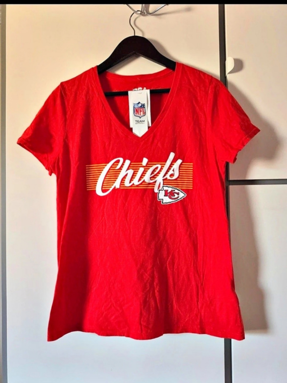 NFL Kansas City Chiefs Team Apparel T-Shirt Chiefs Red Short Sleeve Tee